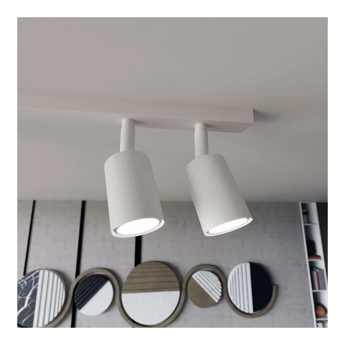 Emibig FLASH 6 WHITE EM1313/6 kolor czarny z kategorii lampy sufitowe