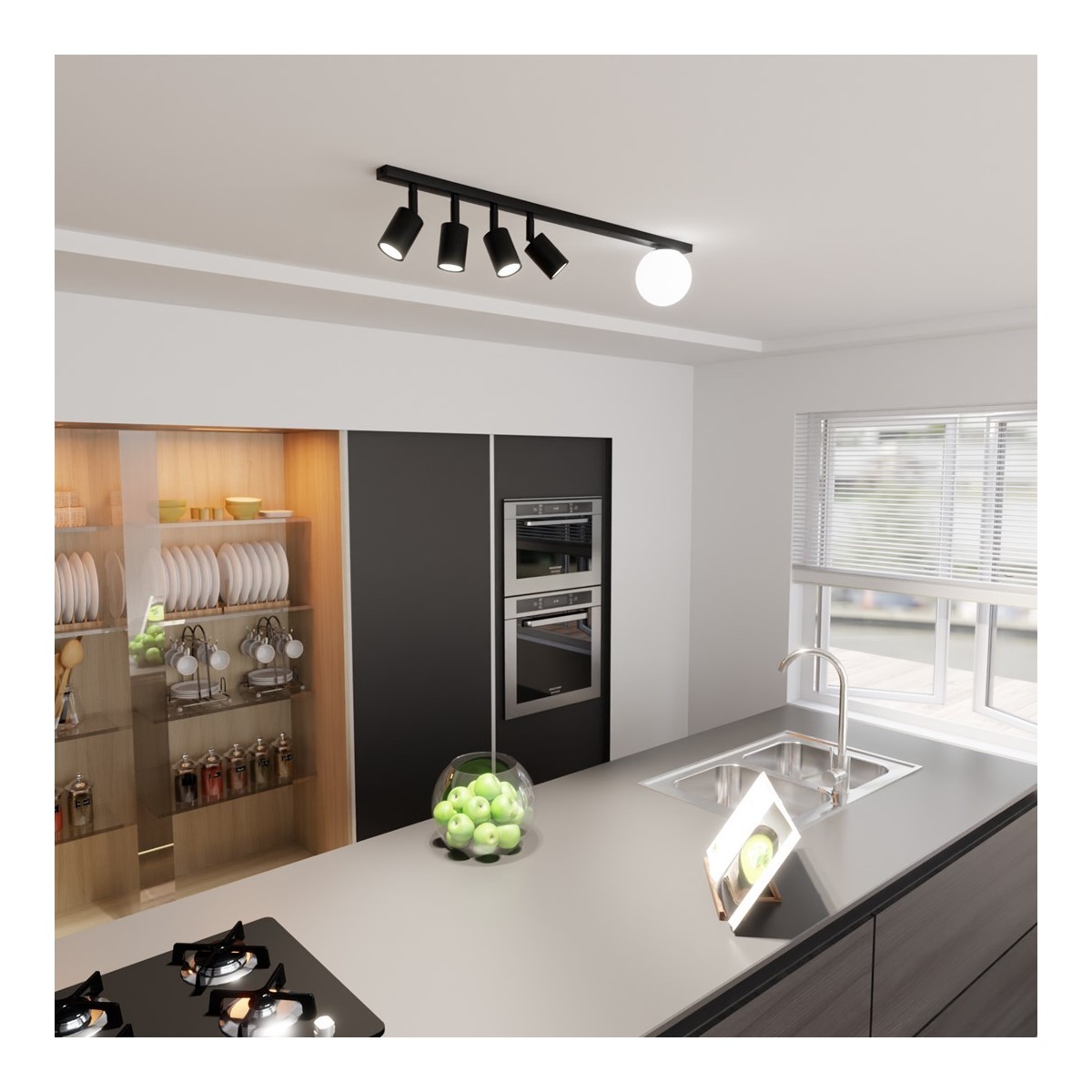 Emibig BASTER 5 BLACK EM1314/5 kolor czarny z kategorii lampy sufitowe