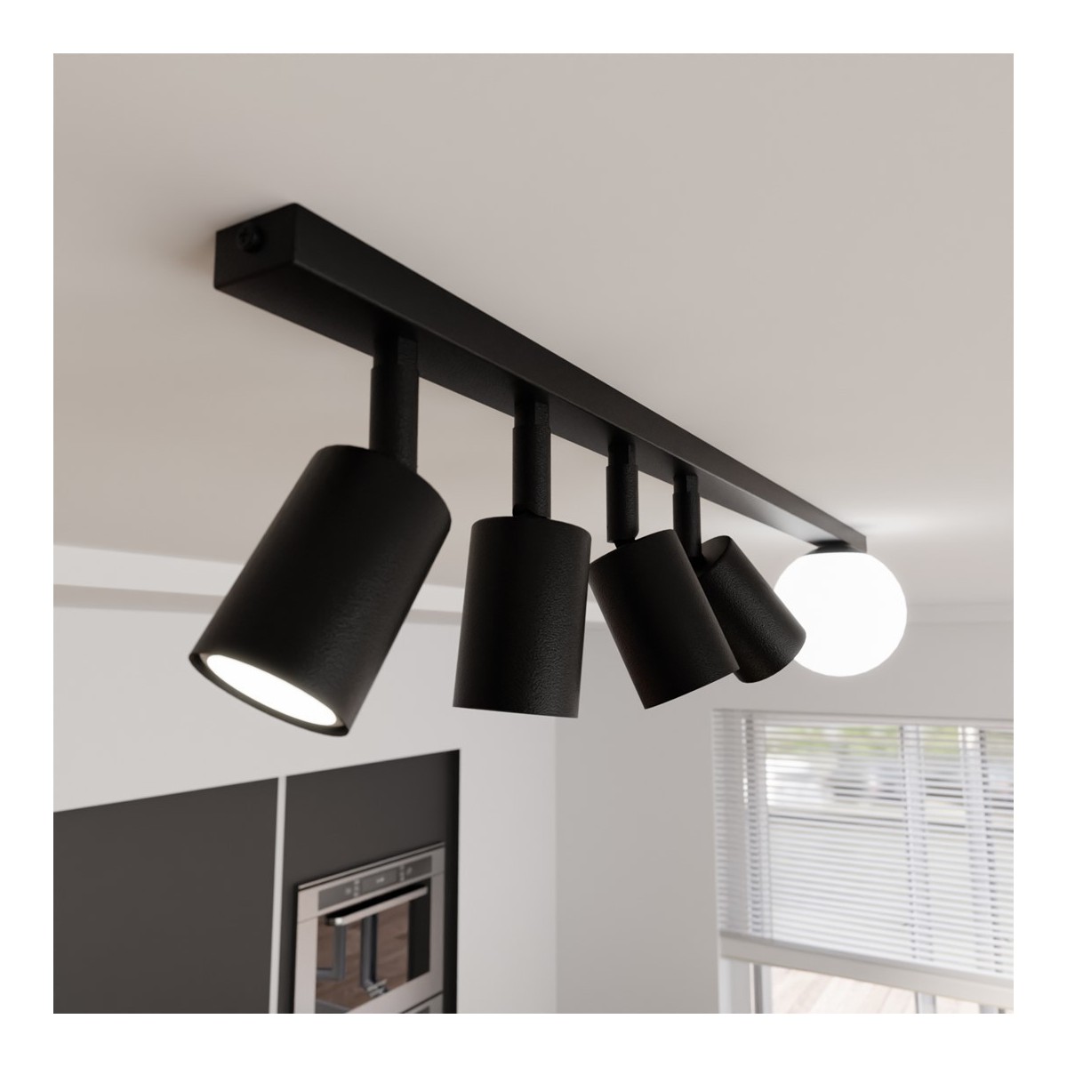 Emibig BASTER 5 BLACK EM1314/5 kolor czarny z kategorii lampy sufitowe