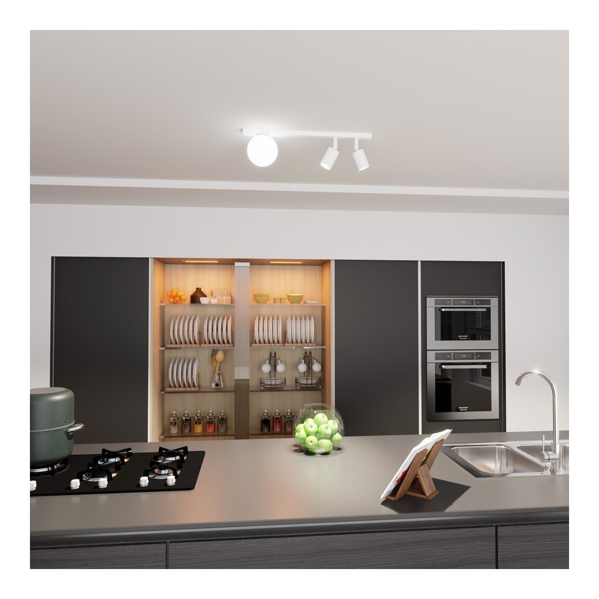 Emibig BASTER 3 WHITE EM1315/3 kolor czarny z kategorii lampy sufitowe