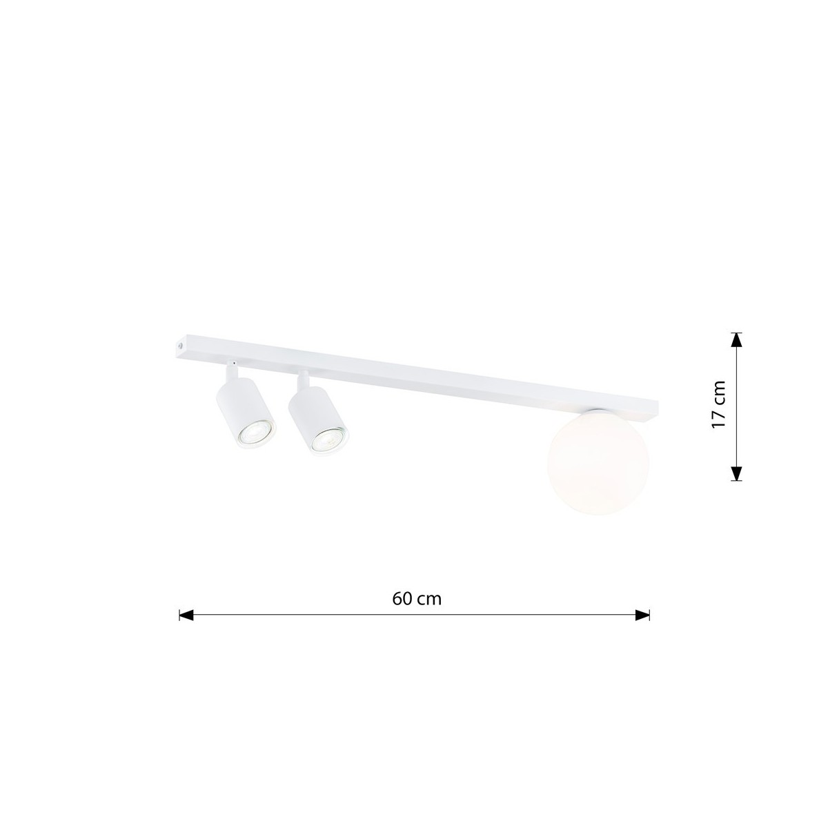 Emibig BASTER 3 WHITE EM1315/3 kolor czarny z kategorii lampy sufitowe