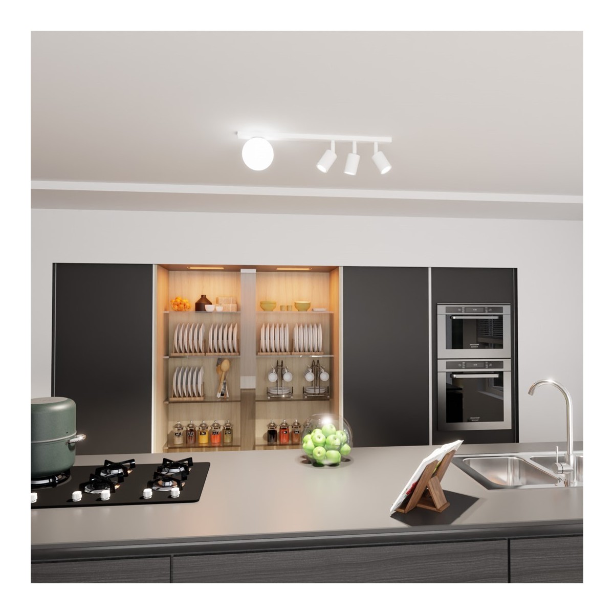 Emibig BASTER 4 WHITE EM1315/4 kolor czarny z kategorii lampy sufitowe