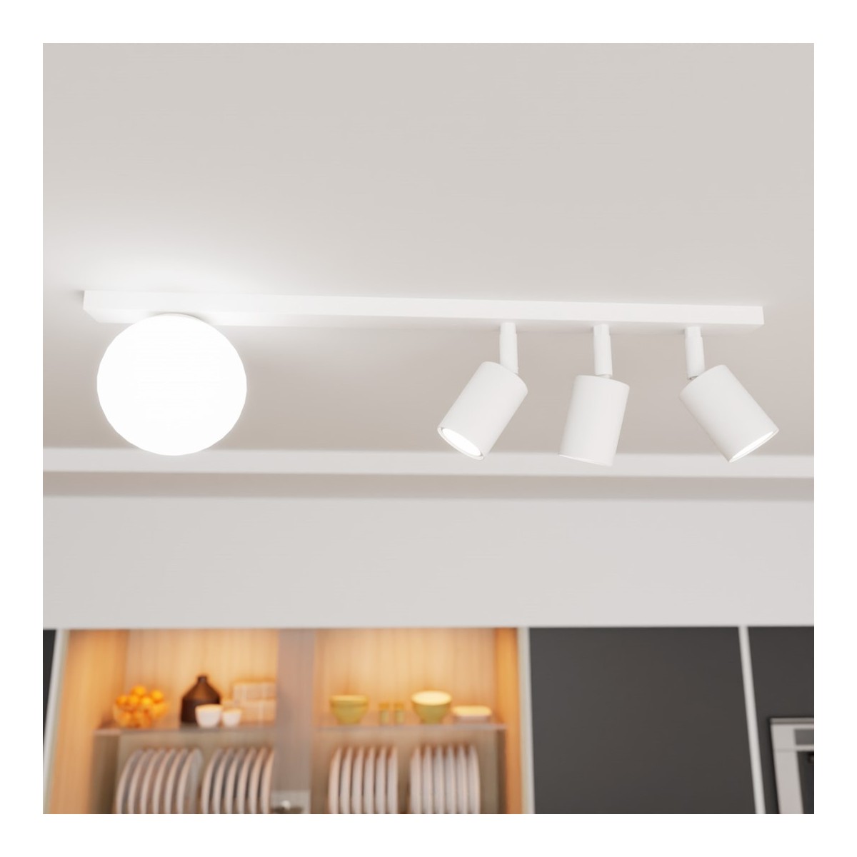 Emibig BASTER 4 WHITE EM1315/4 kolor czarny z kategorii lampy sufitowe