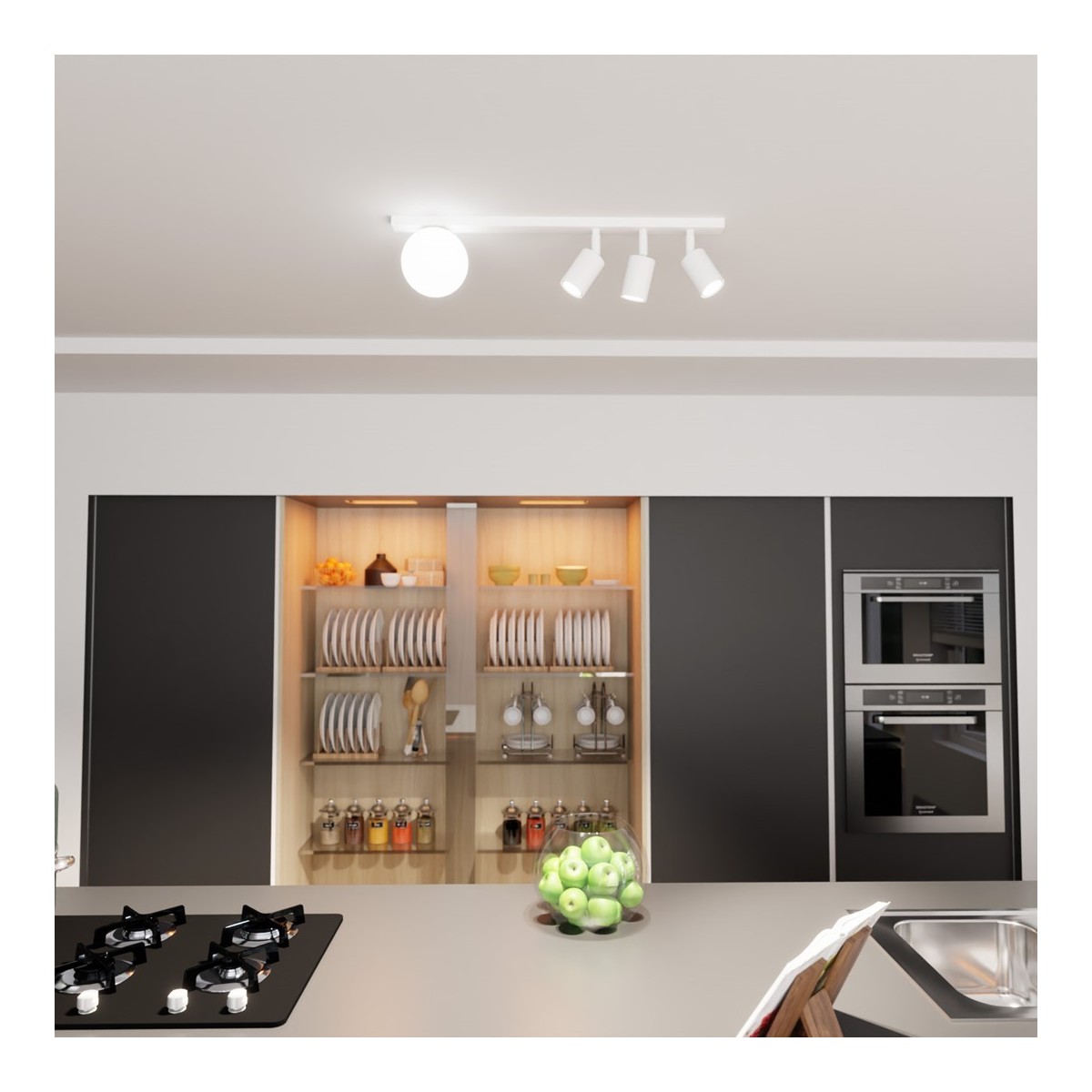 Emibig BASTER 4 WHITE EM1315/4 kolor czarny z kategorii lampy sufitowe