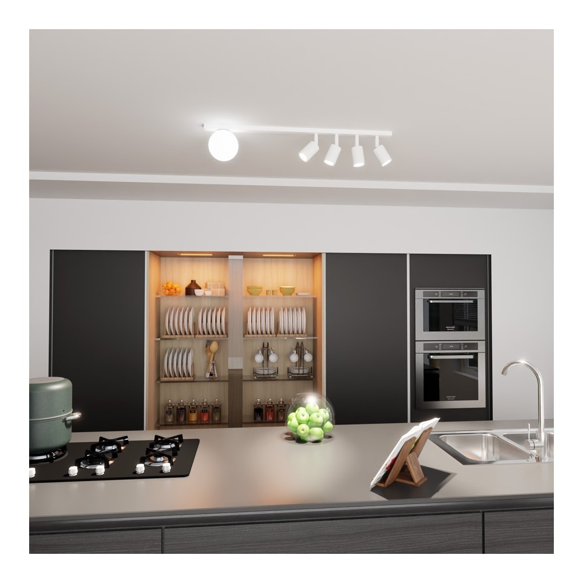 Emibig BASTER 5 WHITE EM1315/5 kolor czarny z kategorii lampy sufitowe