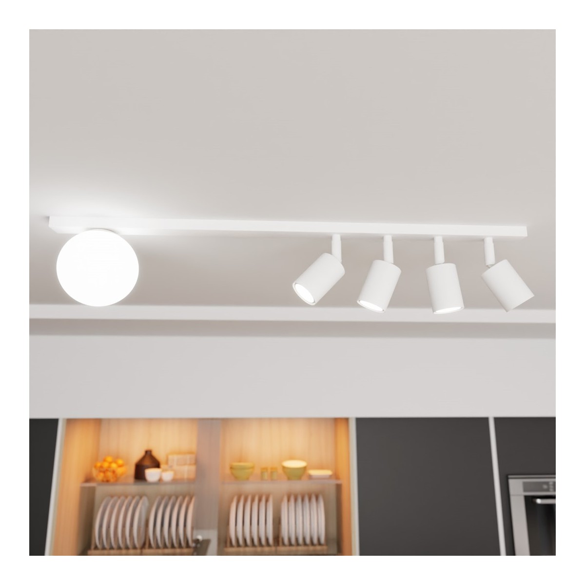 Emibig BASTER 5 WHITE EM1315/5 kolor czarny z kategorii lampy sufitowe