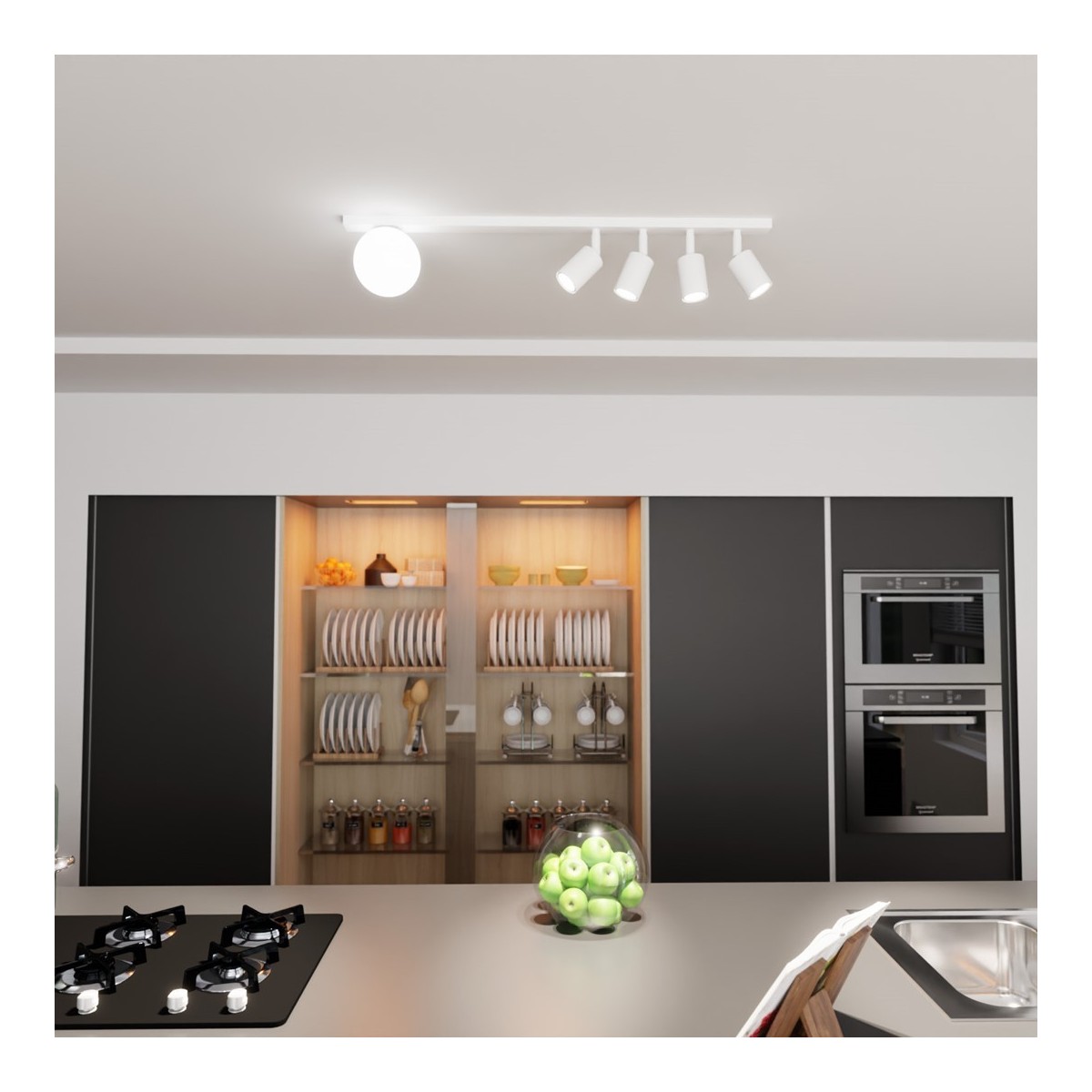 Emibig BASTER 5 WHITE EM1315/5 kolor czarny z kategorii lampy sufitowe