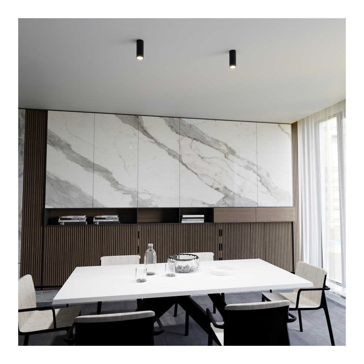 Emibig TECNO 1S BLACK EM1316/1S kolor z kategorii lampy sufitowe