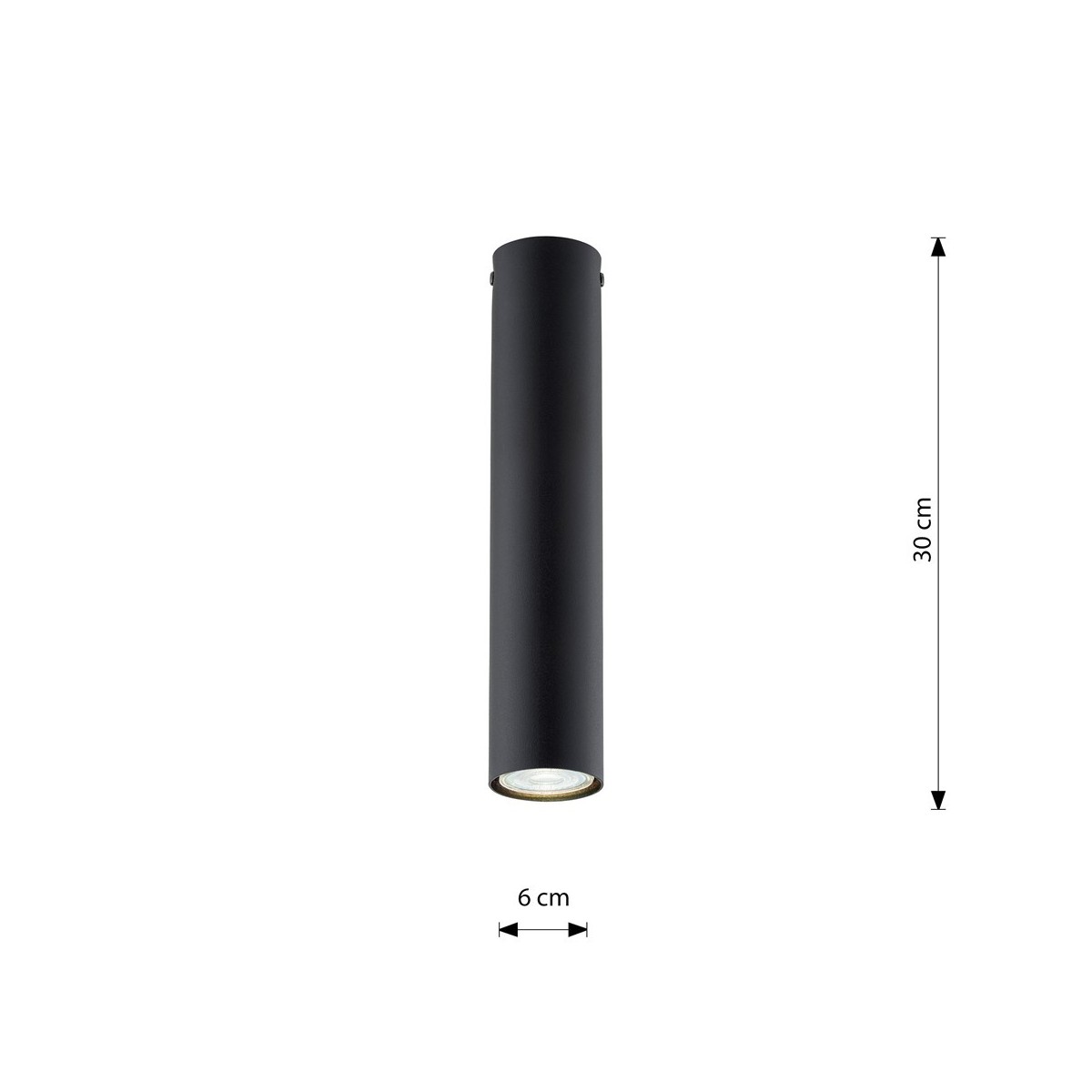 Emibig TECNO 1M BLACK EM1316/1M kolor z kategorii lampy sufitowe