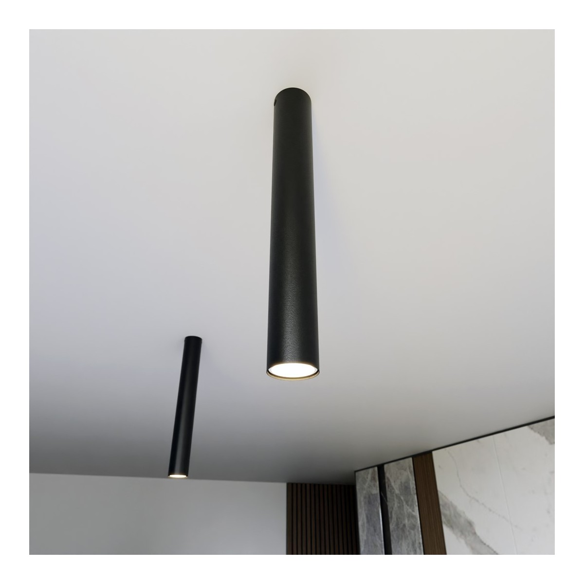 Emibig TECNO 1L BLACK EM1316/1L kolor z kategorii lampy sufitowe