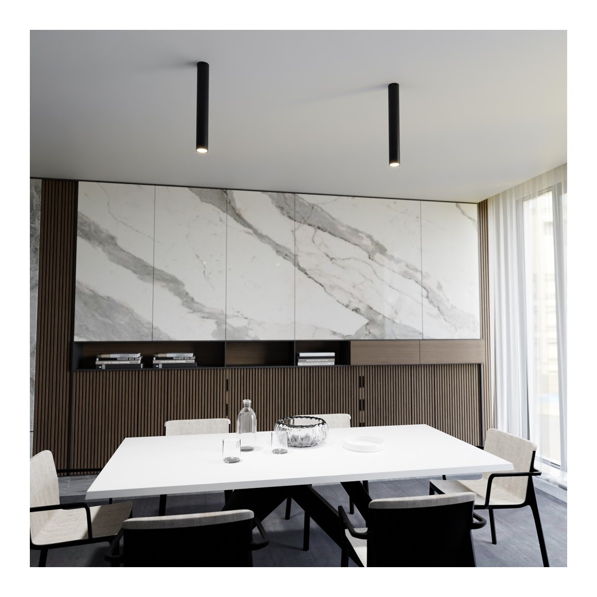 Emibig TECNO 1L BLACK EM1316/1L kolor z kategorii lampy sufitowe