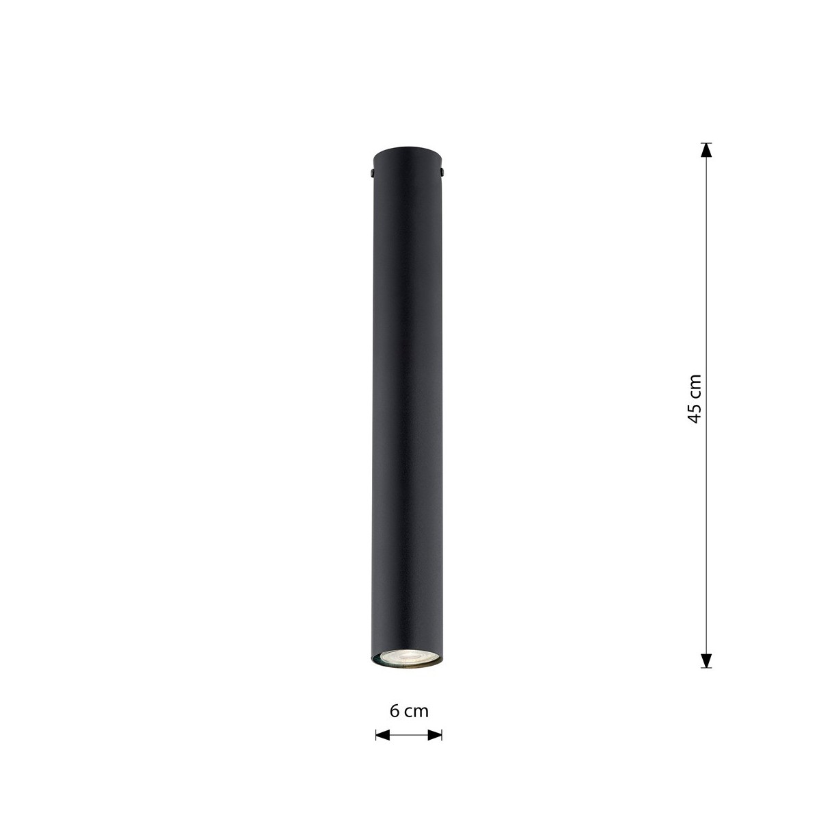 Emibig TECNO 1L BLACK EM1316/1L kolor z kategorii lampy sufitowe