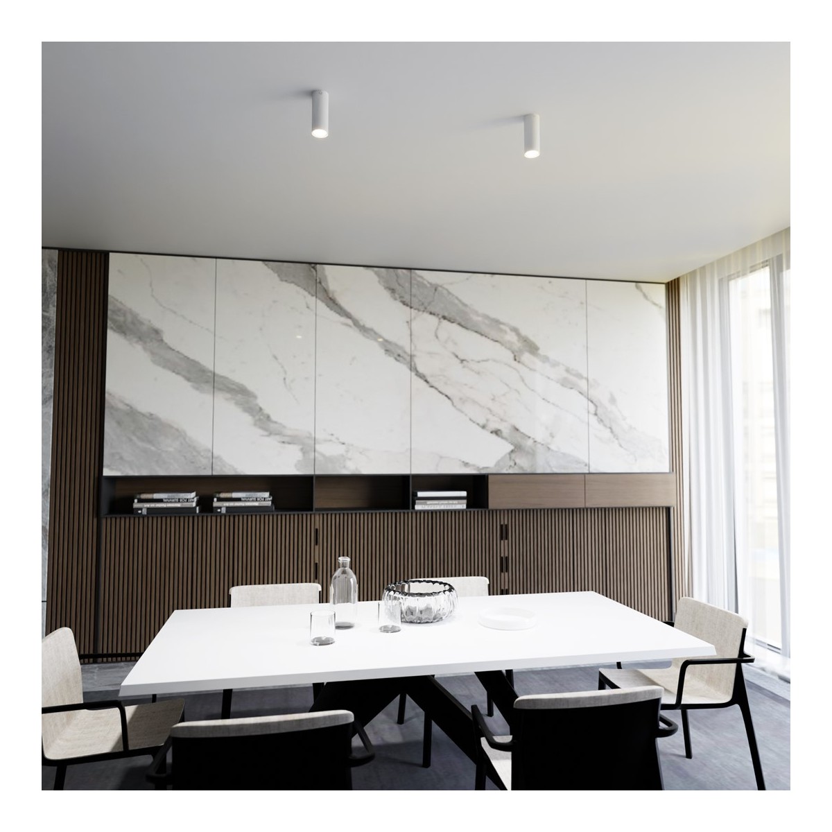 Emibig TECNO 1S WHITE EM1317/1S kolor z kategorii lampy sufitowe