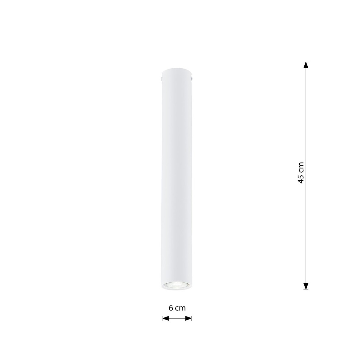 Emibig TECNO 1L WHITE EM1317/1L kolor z kategorii lampy sufitowe