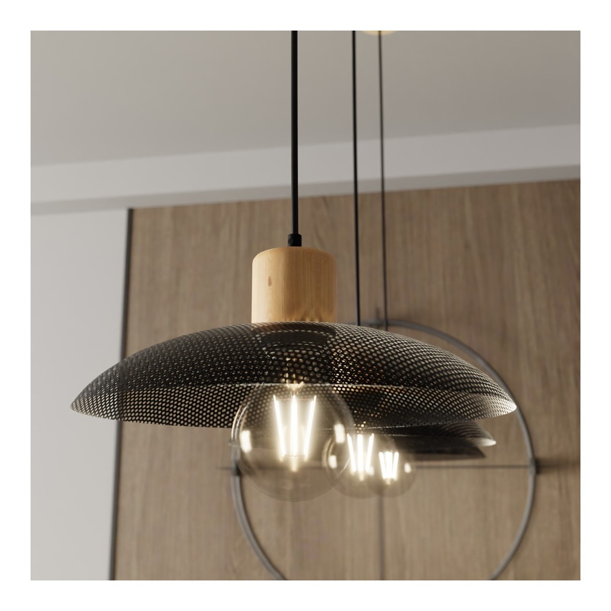 Emibig KOBE 3 BLACK EM1318/3 kolor czarny z kategorii lampy wiszące