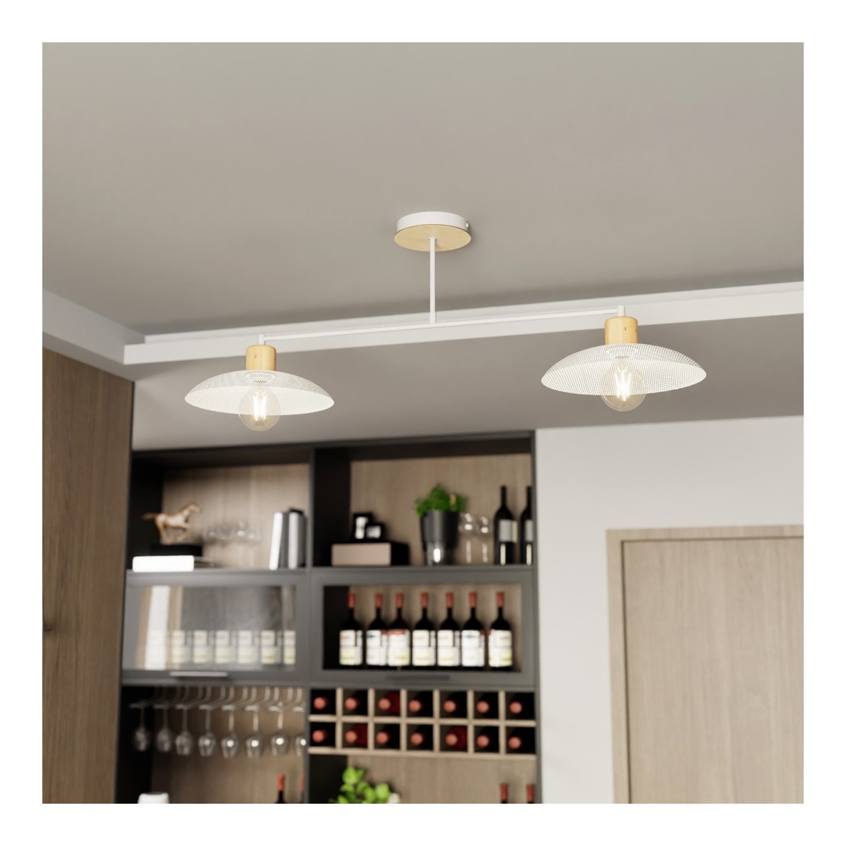 Emibig KOBE 2 WHITE EM1319/2 kolor biały z kategorii lampy sufitowe