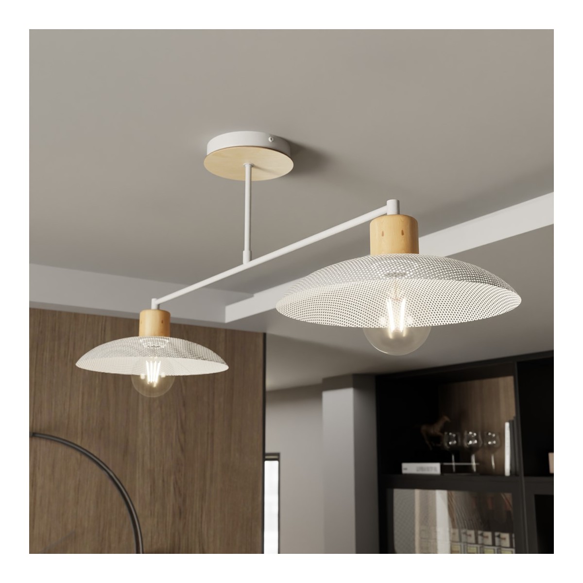 Emibig KOBE 2 WHITE EM1319/2 kolor biały z kategorii lampy sufitowe