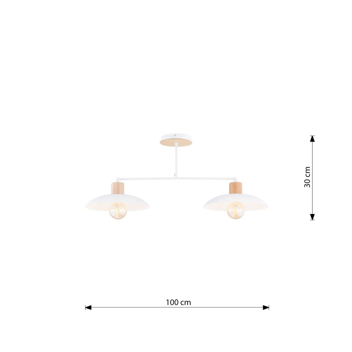 Emibig KOBE 2 WHITE EM1319/2 kolor biały z kategorii lampy sufitowe