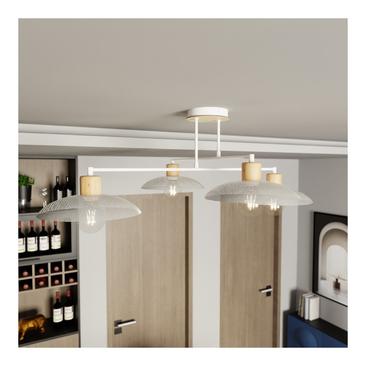 Emibig KOBE 4 WHITE EM1319/4 kolor biały z kategorii lampy sufitowe