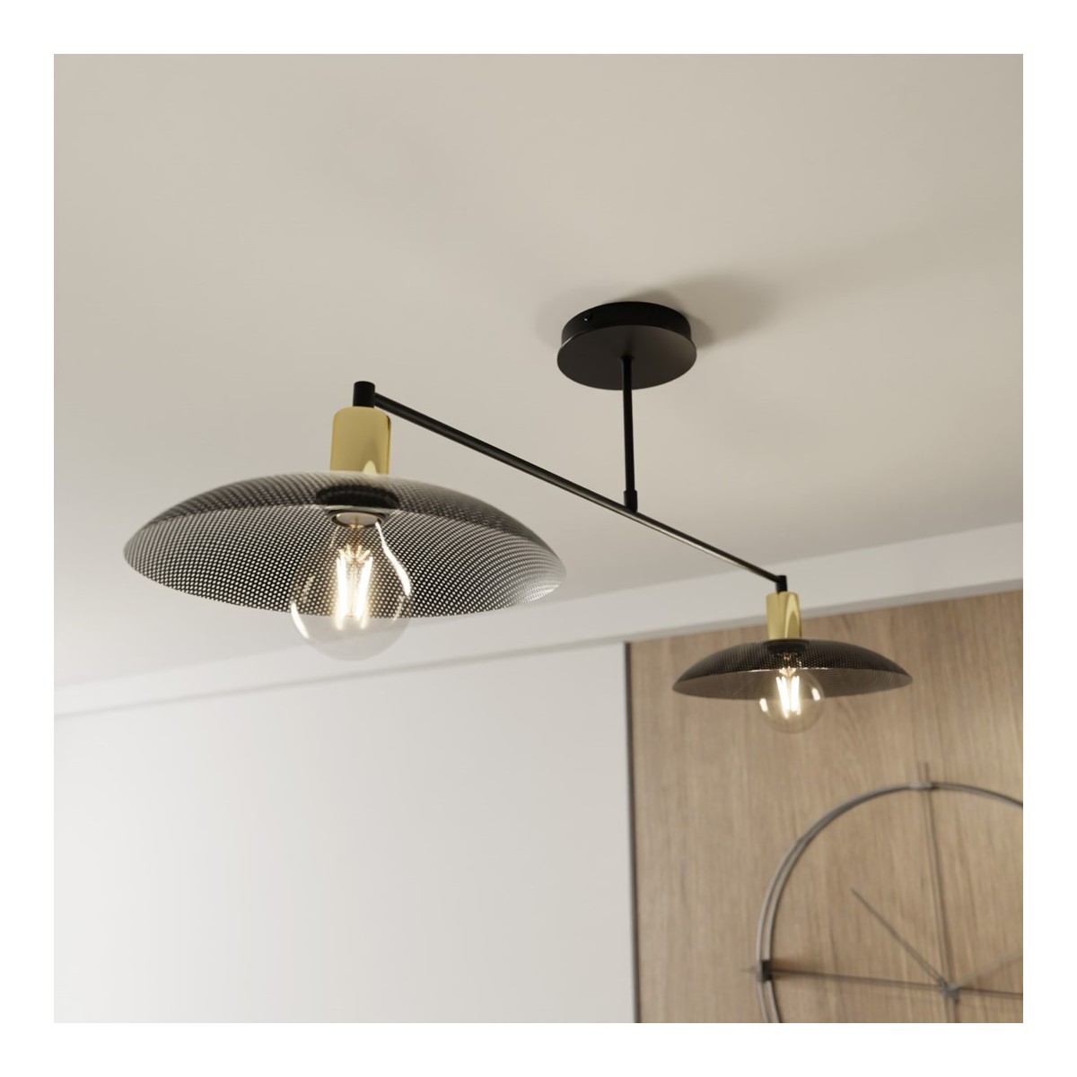 Emibig SPIRIT 2 BLACK EM1320/2 kolor czarny z kategorii lampy sufitowe