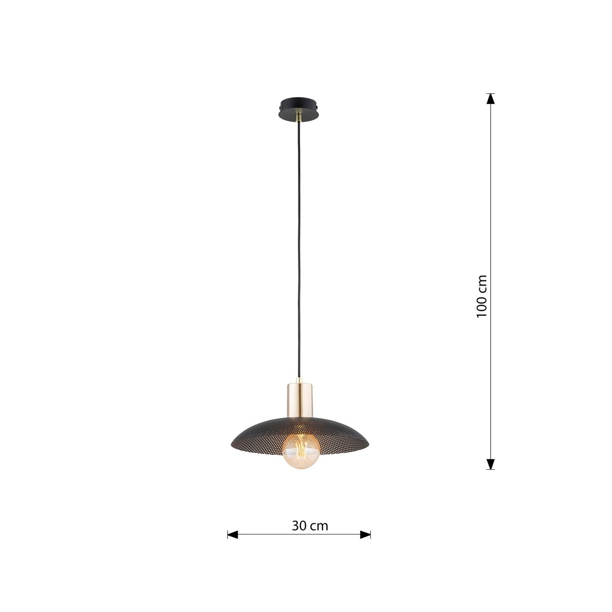 Emibig SPIRIT 1 BLACK EM1320/1 kolor czarny z kategorii lampy wiszące