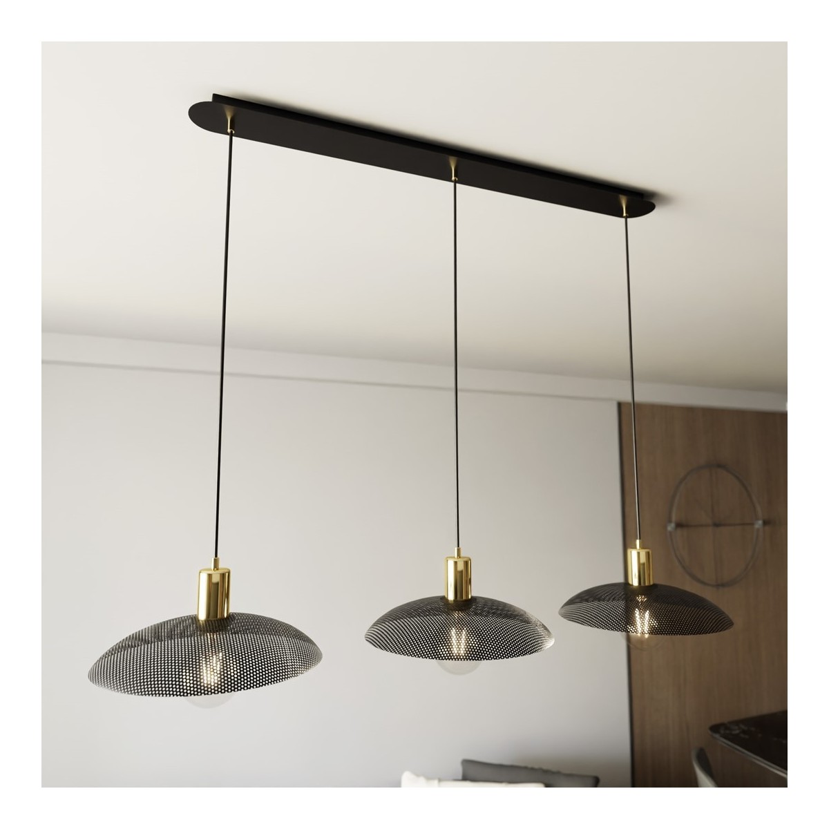 Emibig SPIRIT 3 BLACK EM1320/3 kolor czarny z kategorii lampy wiszące