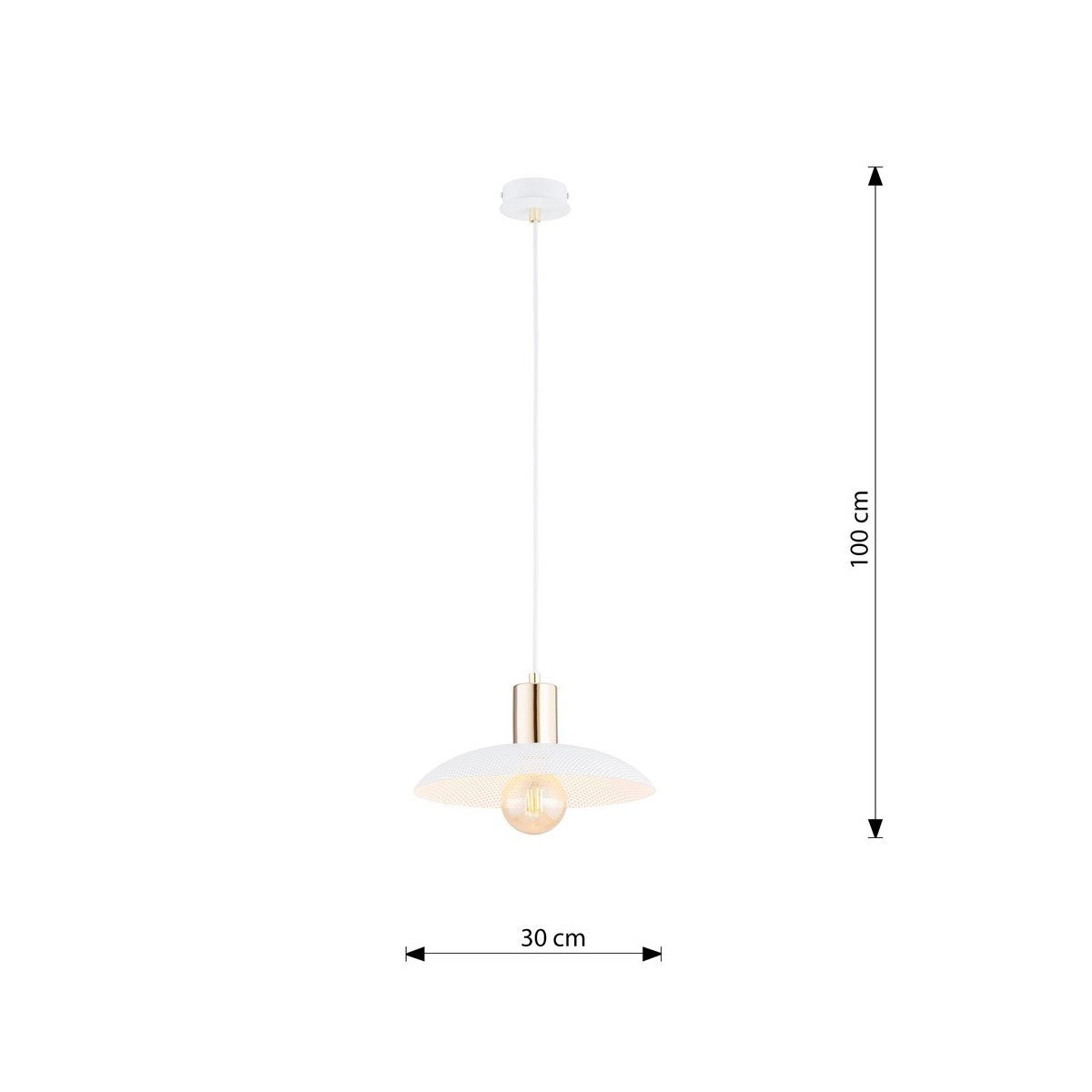 Emibig SPIRIT 1 WHITE EM1321/1 kolor biały z kategorii lampy wiszące