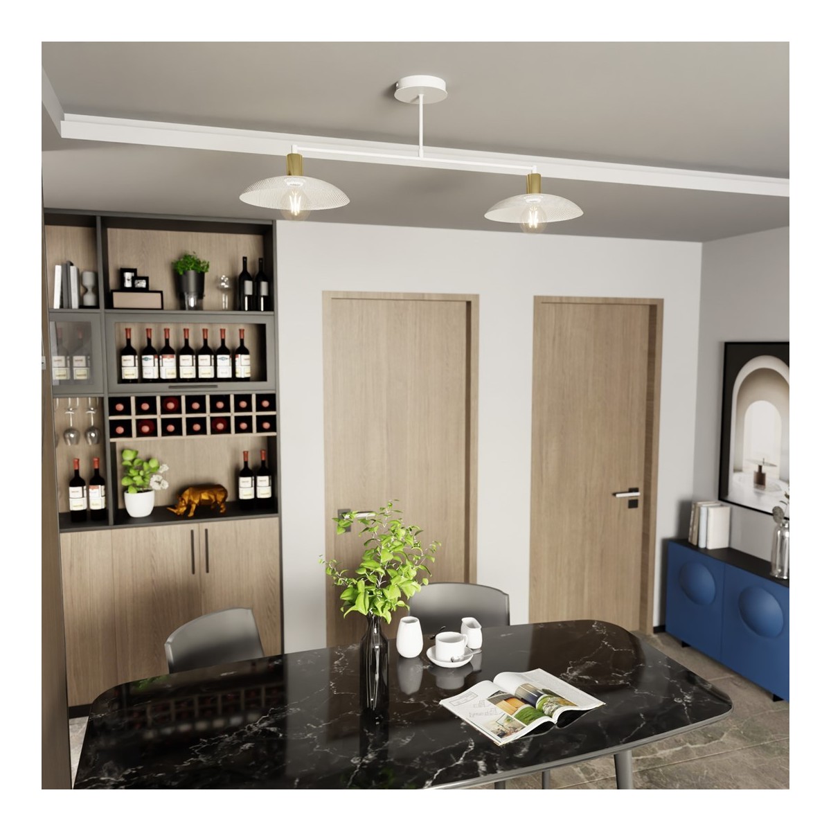 Emibig SPIRIT 2 WHITE EM1321/2 kolor biały z kategorii lampy sufitowe