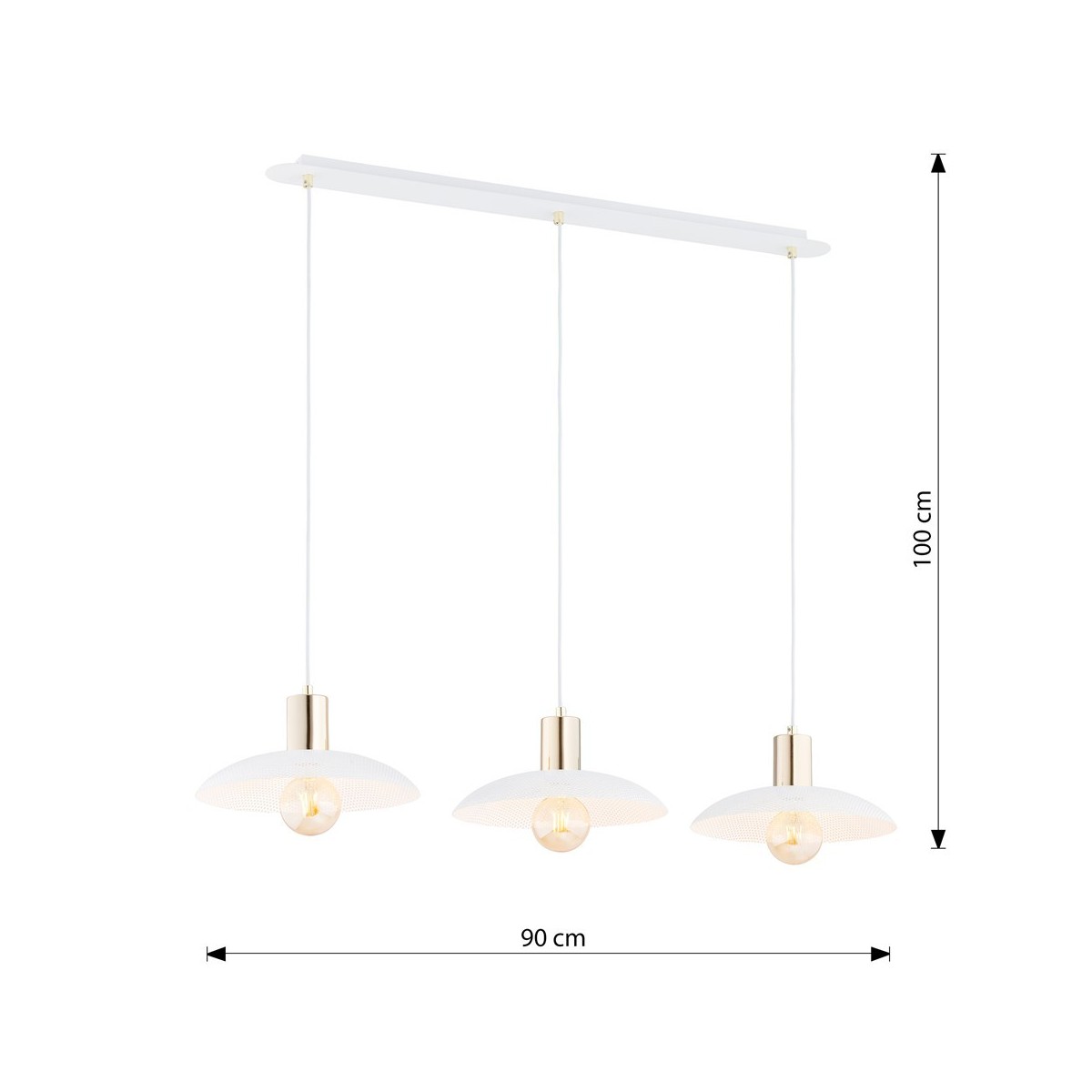 Emibig SPIRIT 3 WHITE EM1321/3 kolor biały z kategorii lampy wiszące