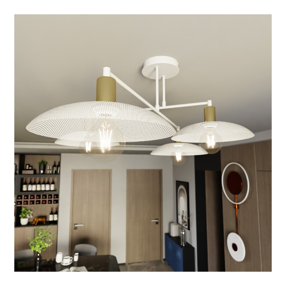 Emibig SPIRIT 4 WHITE EM1321/4 kolor biały z kategorii lampy sufitowe