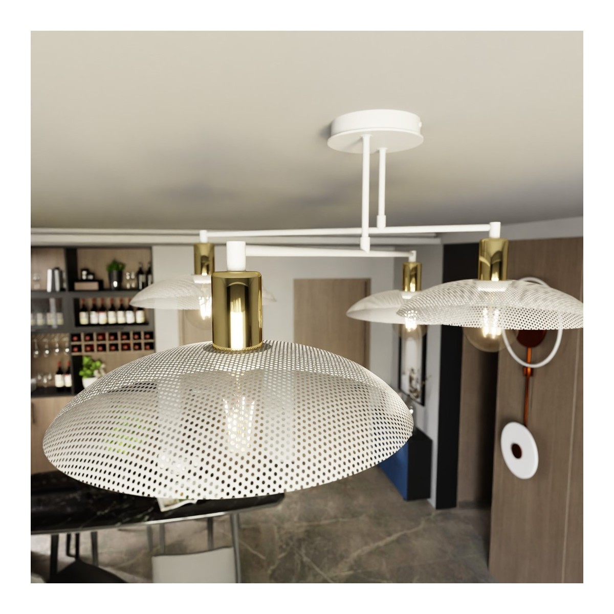 Emibig SPIRIT 4 WHITE EM1321/4 kolor biały z kategorii lampy sufitowe