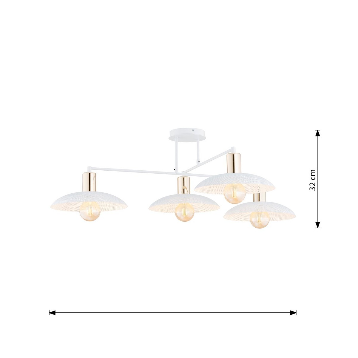 Emibig SPIRIT 4 WHITE EM1321/4 kolor biały z kategorii lampy sufitowe