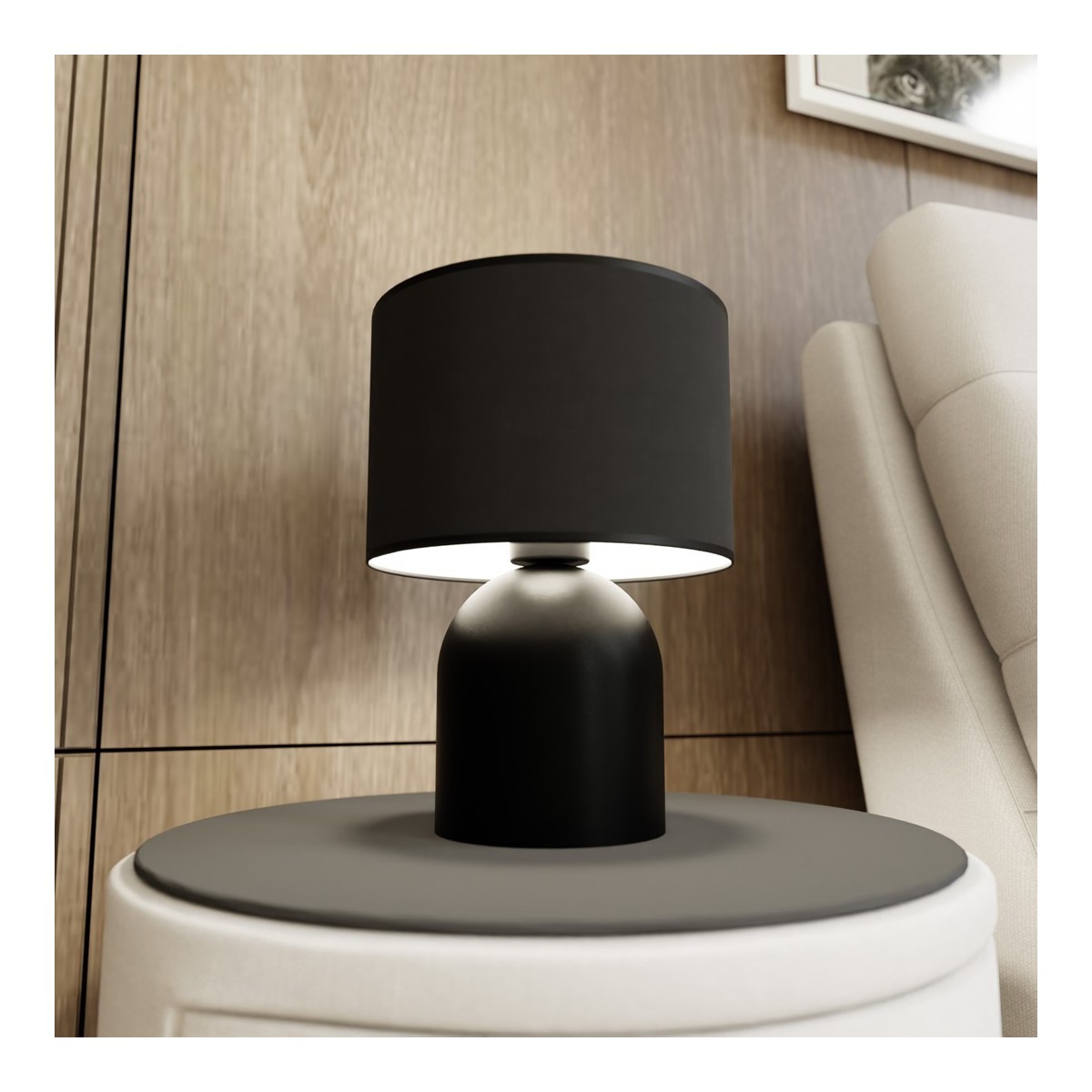 Emibig ASPEN LN1 BLACK/WHITE EM1322/LN1 kolor czarny z kategorii lampki biurkowe