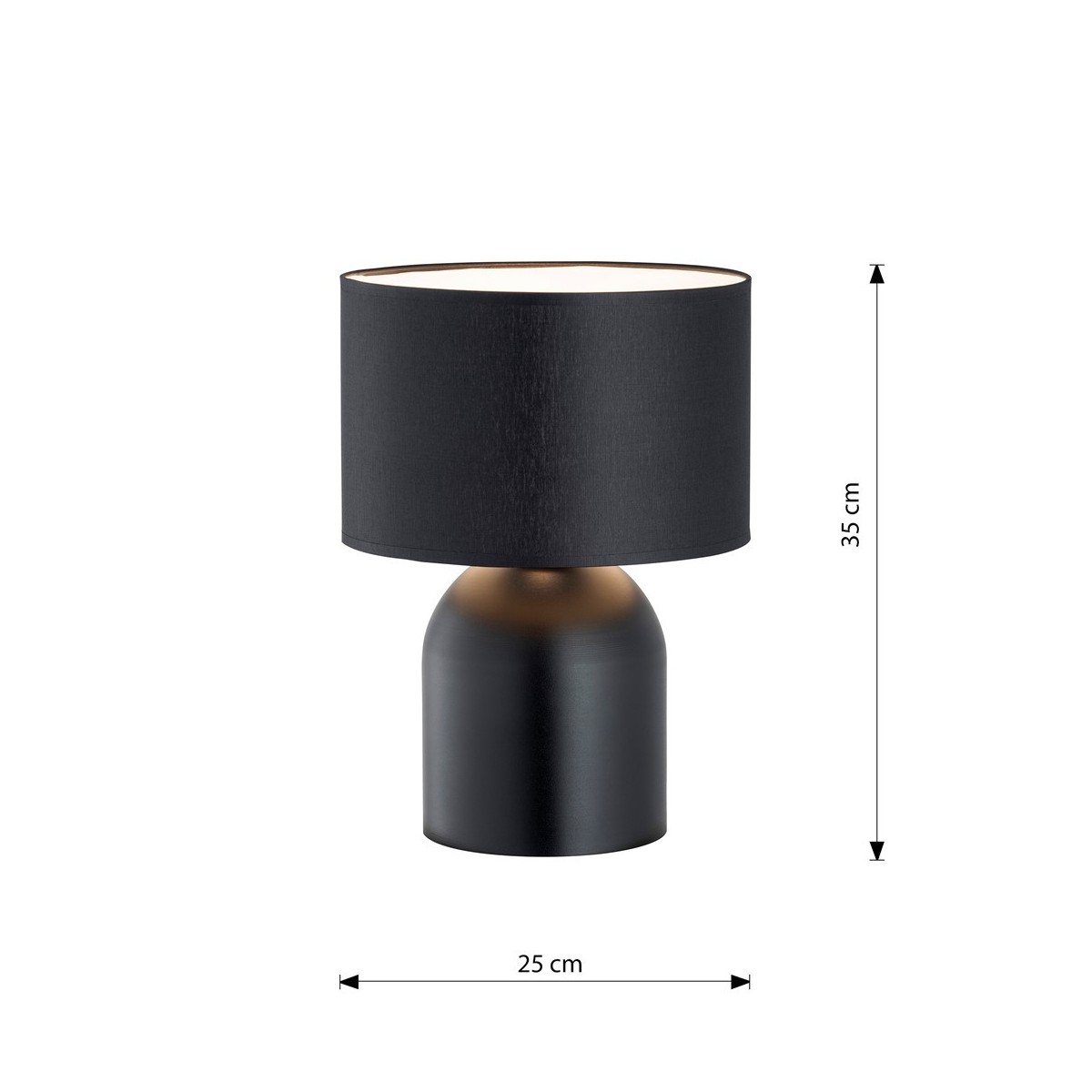 Emibig ASPEN LN1 BLACK/WHITE EM1322/LN1 kolor czarny z kategorii lampki biurkowe