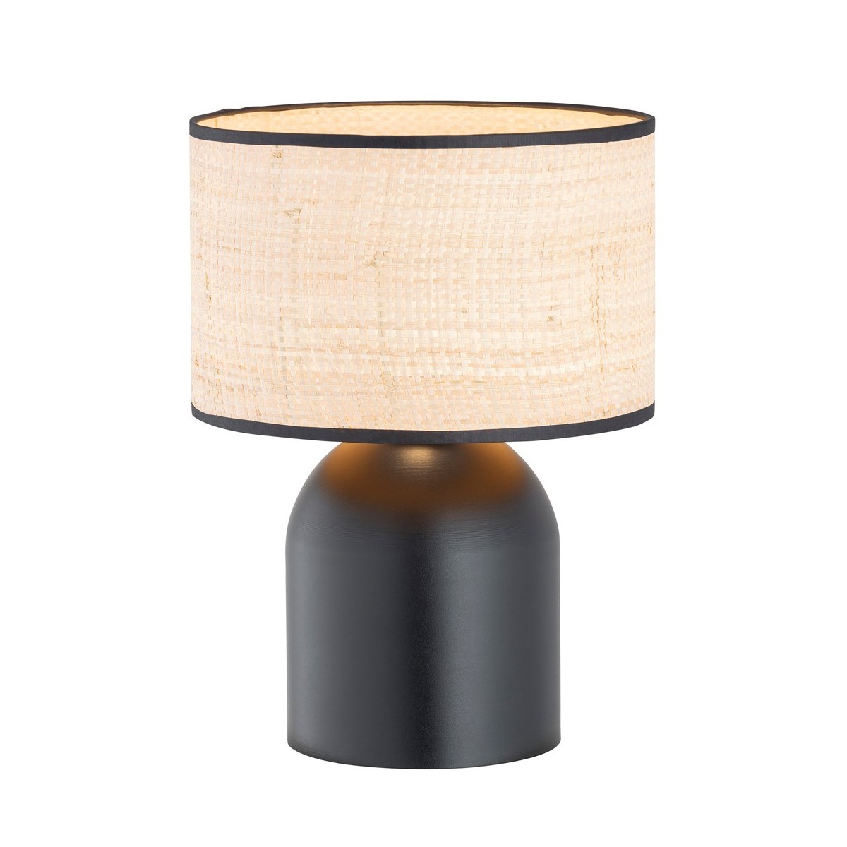 Emibig ASPEN LN1 BLACK/RATTAN EM1324/LN1 kolor czarny z kategorii lampki biurkowe