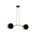 Emibig MOTIF 2 BLACK/GOLD EM1325/2 kolor czarny z kategorii lampy wiszące