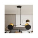 Emibig MOTIF 2 BLACK/GOLD EM1325/2 kolor czarny z kategorii lampy wiszące