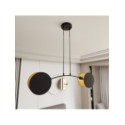 Emibig MOTIF 2 BLACK/GOLD EM1325/2 kolor czarny z kategorii lampy wiszące