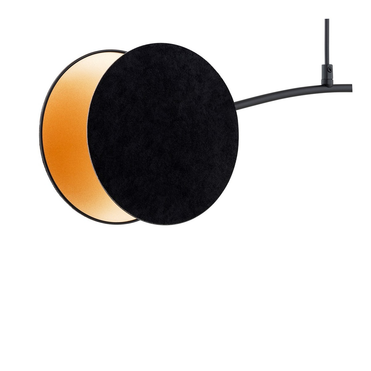 Emibig MOTIF 2 BLACK/GOLD EM1325/2 kolor czarny z kategorii lampy wiszące