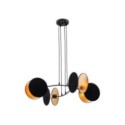 Emibig MOTIF 4 BLACK/GOLD EM1325/4 kolor czarny z kategorii lampy wiszące