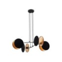 Emibig MOTIF 4 BLACK/GOLD EM1325/4 kolor czarny z kategorii lampy wiszące