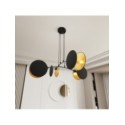 Emibig MOTIF 4 BLACK/GOLD EM1325/4 kolor czarny z kategorii lampy wiszące