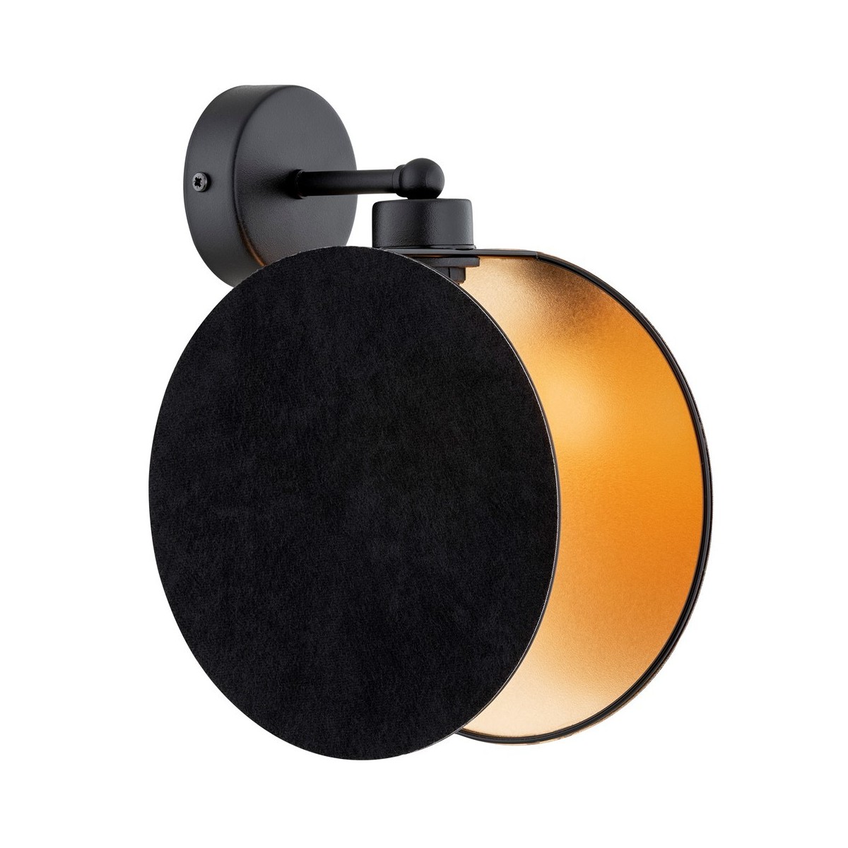 Emibig MOTIF K1 BLACK/GOLD EM1325/K1 kolor czarny z kategorii kinkiety