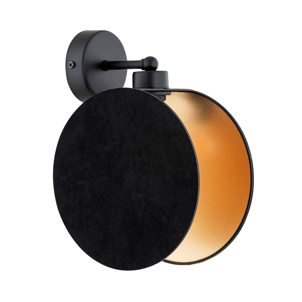 Emibig MOTIF K1 BLACK/GOLD EM1325/K1 kolor czarny z kategorii kinkiety