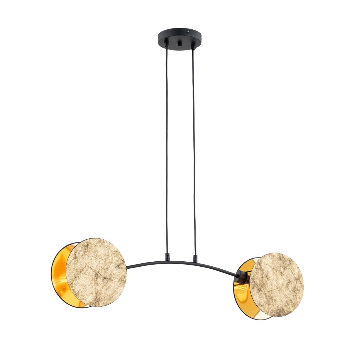 Emibig MOTIF 2 GOLD EM1326/2 kolor czarny z kategorii lampy wiszące
