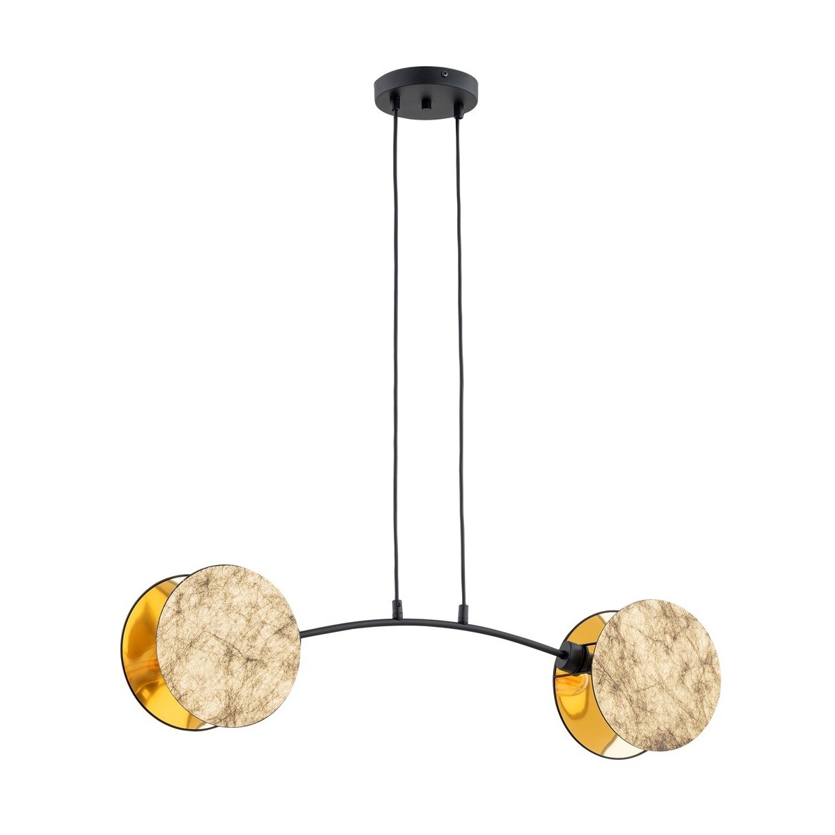 Emibig MOTIF 2 GOLD EM1326/2 kolor czarny z kategorii lampy wiszące