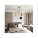 Emibig MOTIF 2 GOLD EM1326/2 kolor czarny z kategorii lampy wiszące