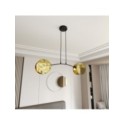Emibig MOTIF 2 GOLD EM1326/2 kolor czarny z kategorii lampy wiszące