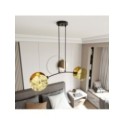 Emibig MOTIF 2 GOLD EM1326/2 kolor czarny z kategorii lampy wiszące