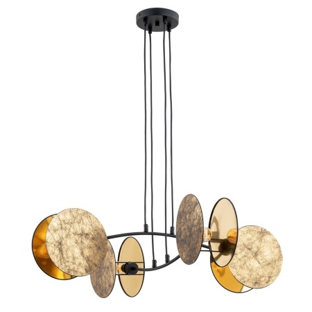 Emibig MOTIF 4 GOLD EM1326/4 kolor czarny z kategorii lampy wiszące